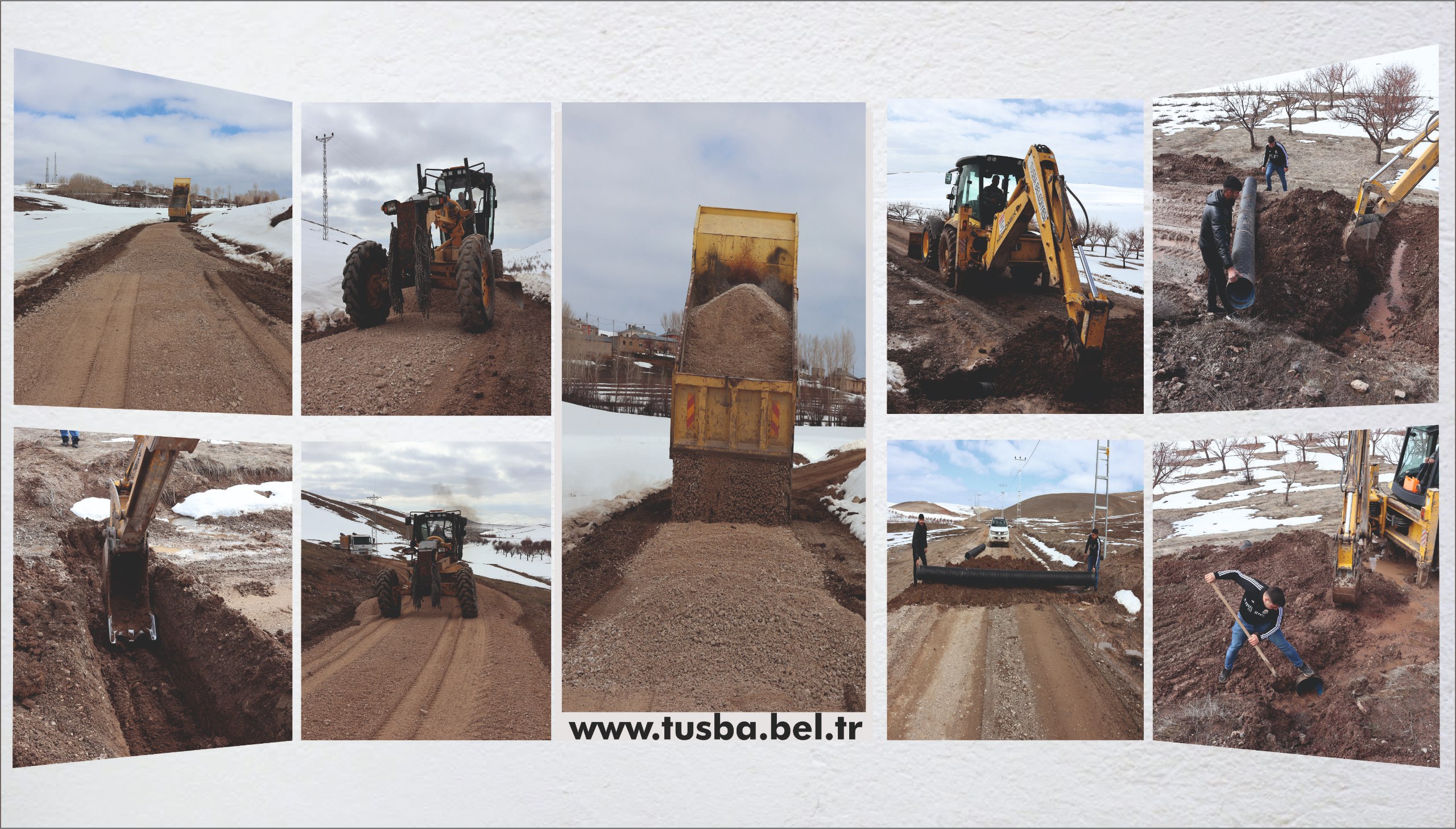 Şahgeldi ve Esenpınar Arasında Yol Çalışması