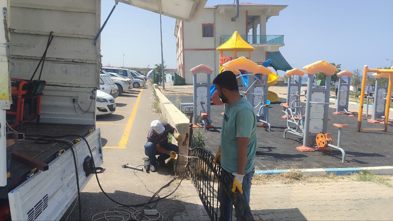Mavi Bayraklı Halk Plajında Onarım ve Güvenlik Önlemleri