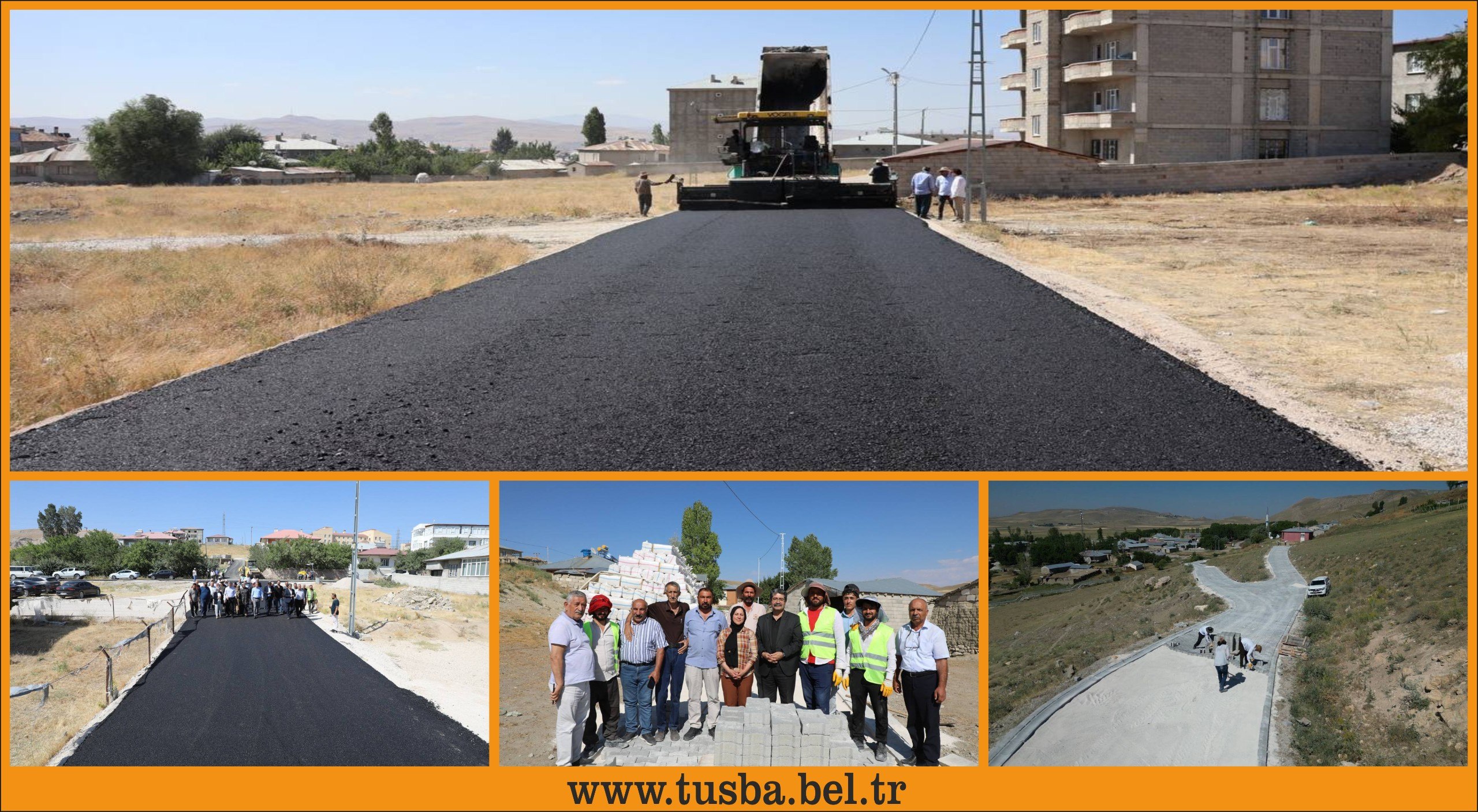 Tuşba Belediyesi asfalt ve kilitli parke çalışmalarını sürdürüyor