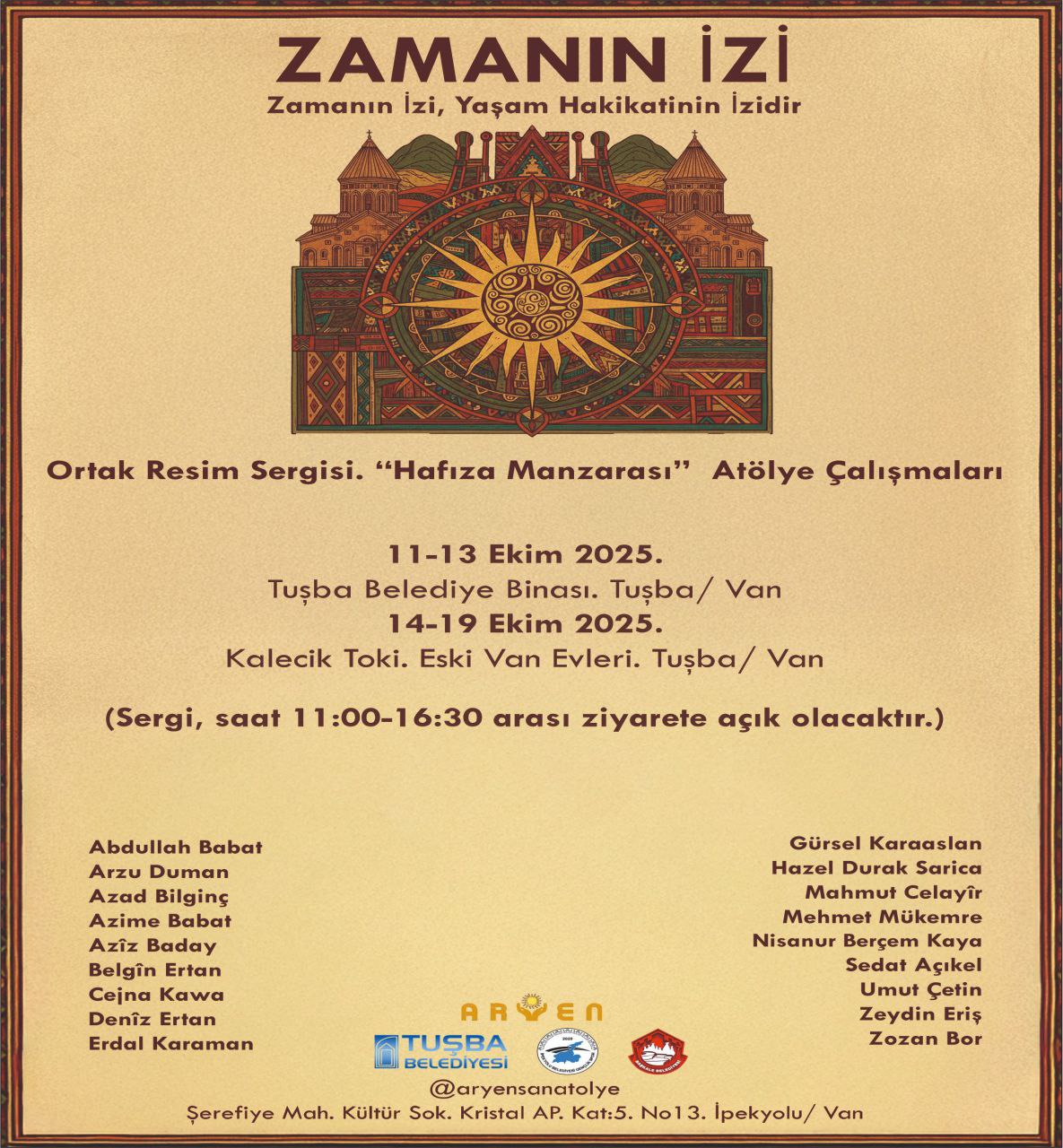 “Zamanın İzi” Sergisi Tuşba’da Sanatseverlerle Buluşuyor